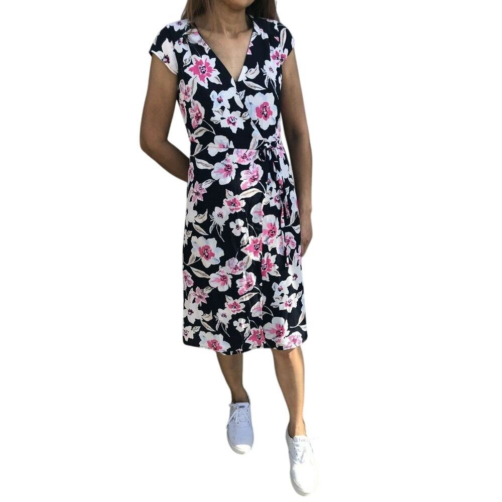 Banana Republic Floral Wrap Dress